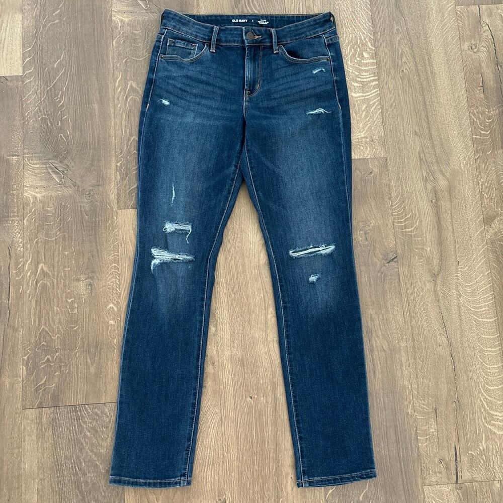 Women’s Old Navy Power Slim Straight Jeans, 4